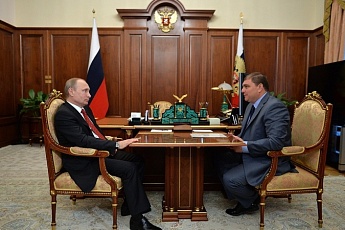 Владимир Путин и Вадим Потомский, Фото: kremlin.ru